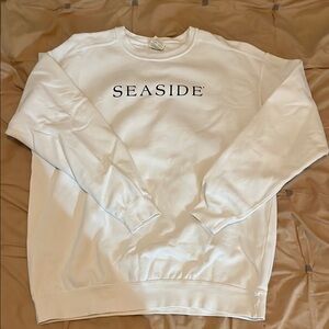 White Seaside Crewneck